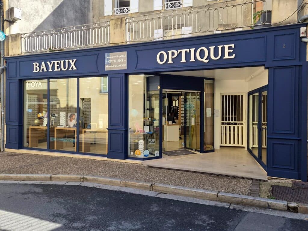 Bayeux Optique opticien nouvelle devanture 2026 - Grande